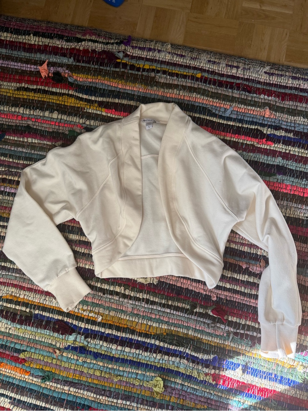 Athleta Cream Crewneck Sweater - Lightweight Pullover